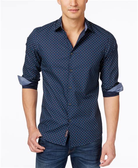 michael kors dress shirts men's|Michael Kors long sleeve shirt.